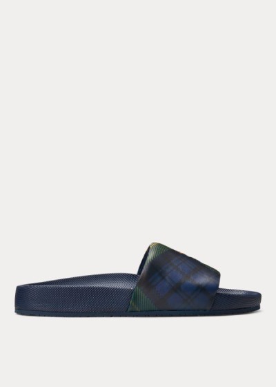 Sandálias Polo Ralph Lauren Cayson Tartan Slide Homem 24017-VIJQ